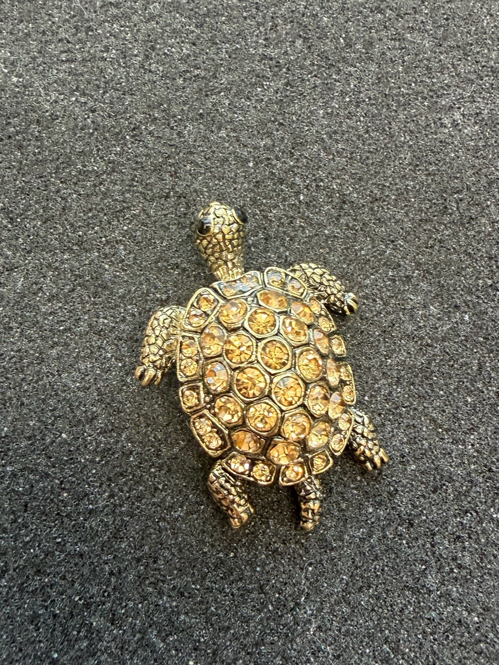 Rhinestone Sea Turtle Brooch/Pendant